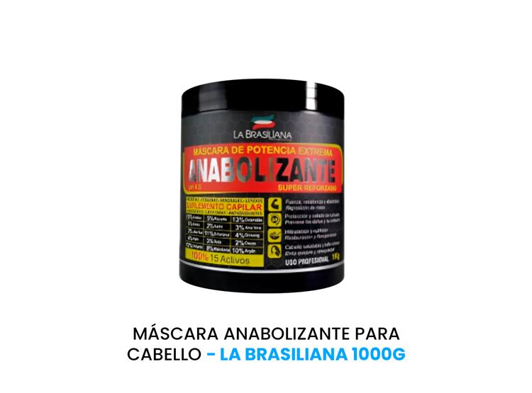 MÁSCARA ANABOLIZANTE PARA CABELLO - LA BRASILIANA 1000G - 1