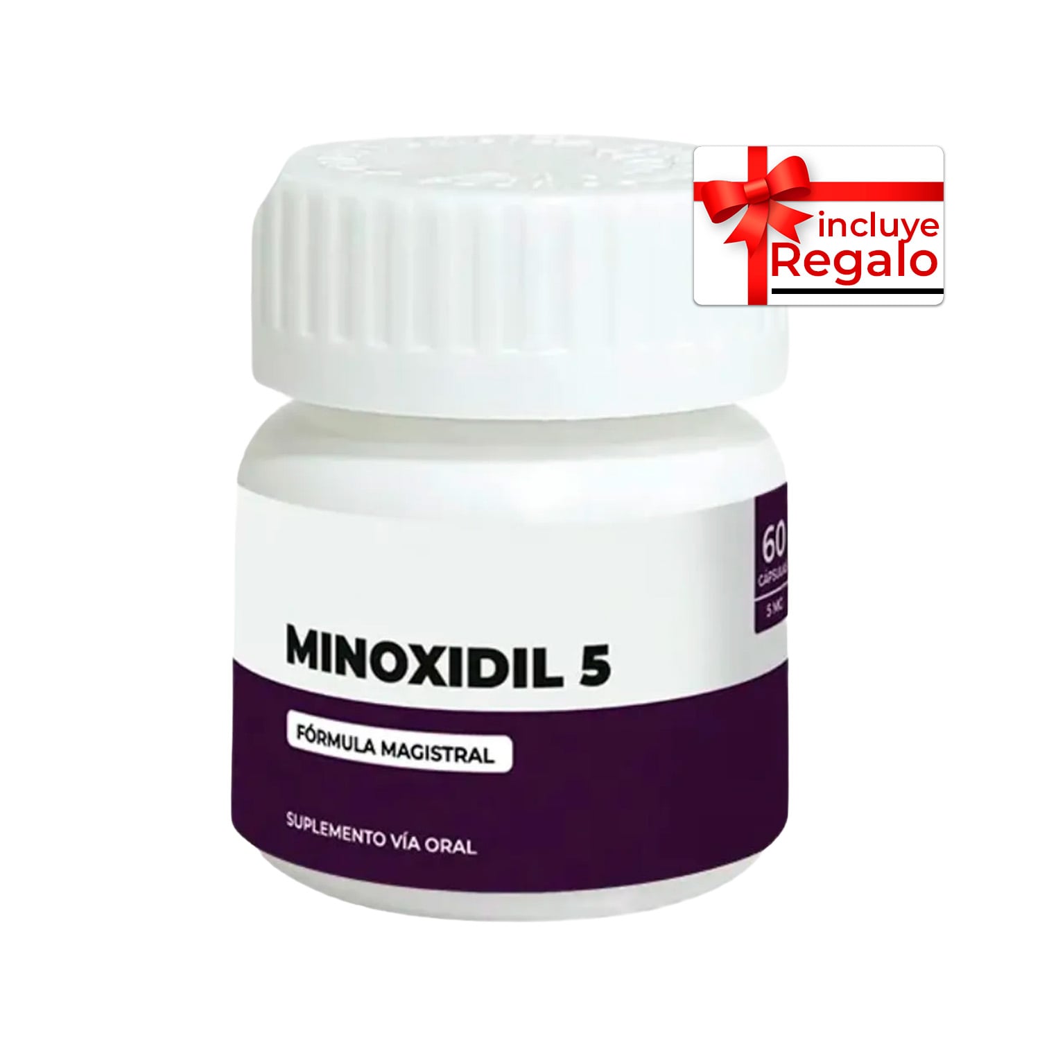 MINOXIDIL 5 FORMULA MAGISTRAL 60 CAPS + REGALO - 1