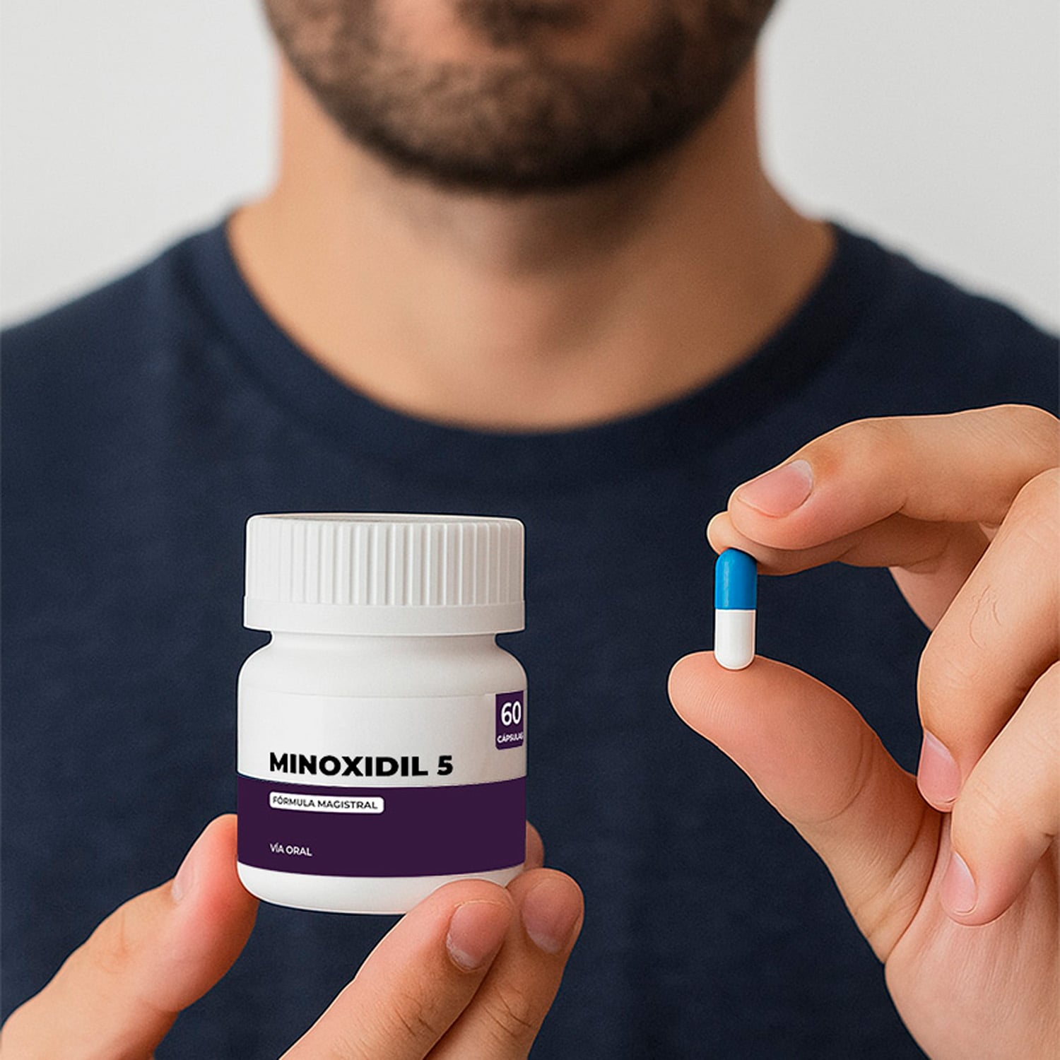 MINOXIDIL 5 FORMULA MAGISTRAL 60 CAPS + REGALO - 3