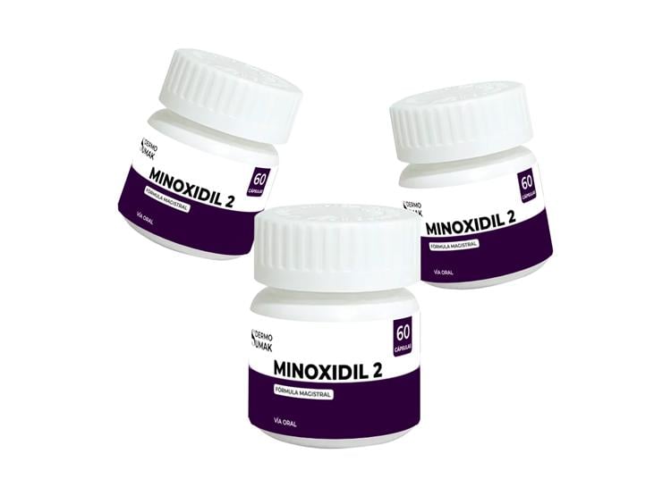 MINOXIDIL 2MG X 60 CAPSULAS - DERMO SUMAK 3 UND - 1