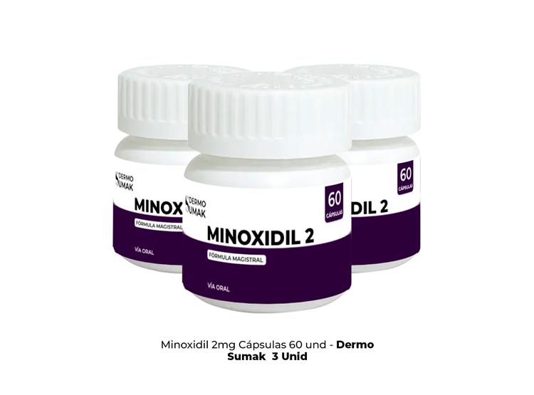 MINOXIDIL 2MG X 60 CAPSULAS - DERMO SUMAK 3 UND - 2