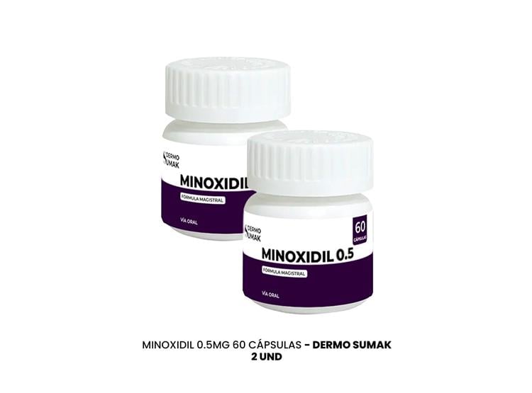 MINOXIDIL 0.5 MG 60 CAPS - DERMO SUMAK 2 UND - 2