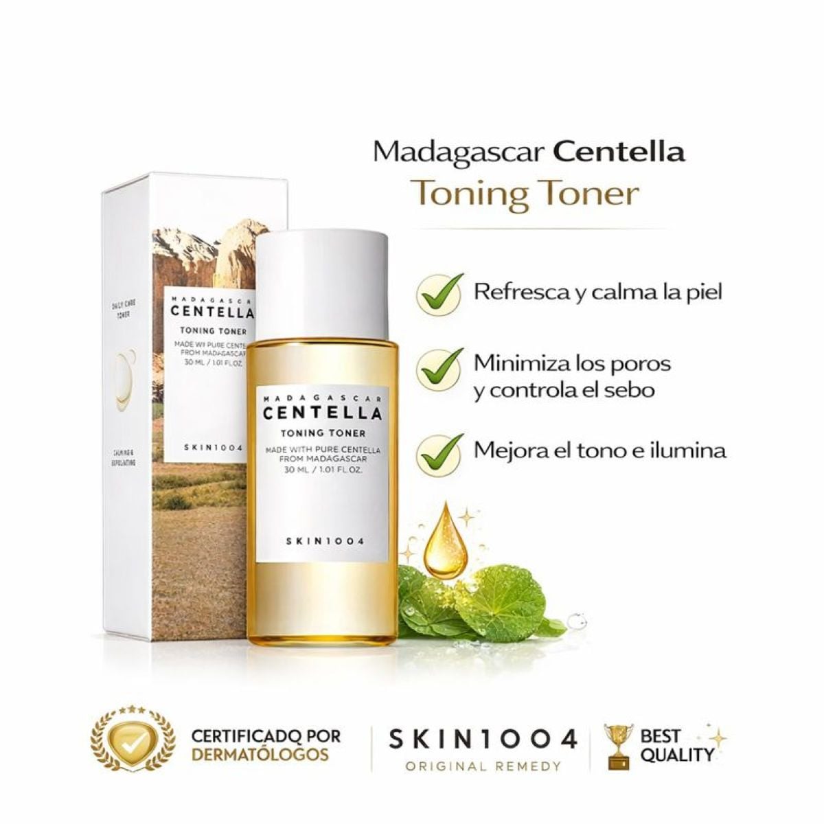 MADAGASCAR CENTELLA TONING TONER SKIN1004 30ML TÓNICO FACIAL - 1