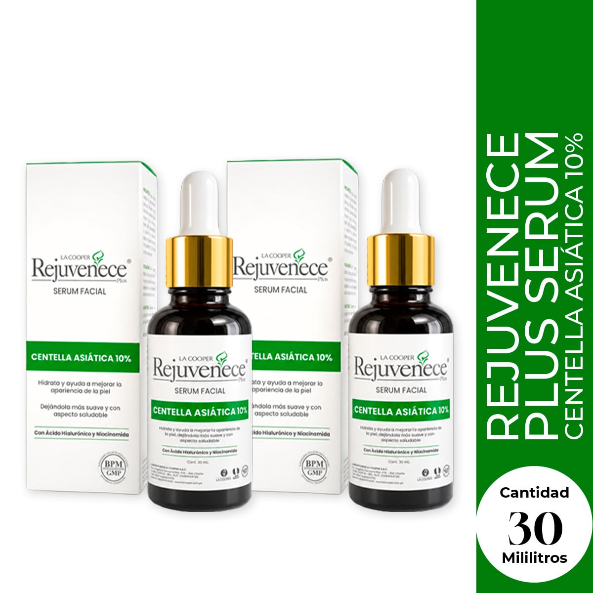 LA COOPER REJUVENECE PLUS SERUM CENTELLA ASIATICA 10% X 30 ML 2UND - 1