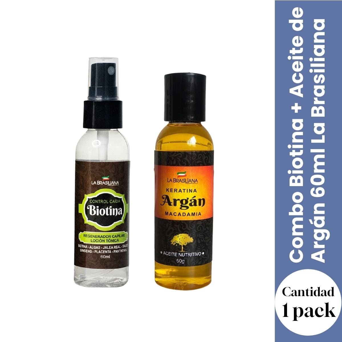 COMBO BIOTINA 60ML + ACEITE DE ARGÁN 60ML - 1