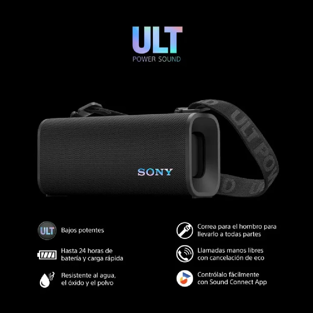 PARLANTE PARA FIESTA SONY SRS-ULT30 24HRS NEGRO - 1