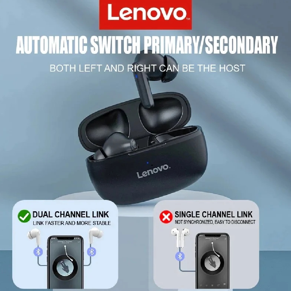 AUDÍFONOS LENOVO HT05 TRUE WIRELESS BLUETOOTH 5.0 TWS - 2