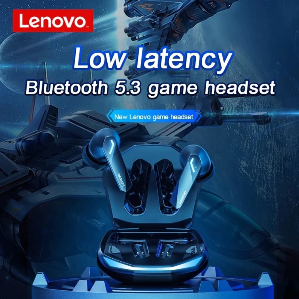 AUDIFONOS BLUETOOTH LENOVO GM2 PRO TWS GAMING - NEGRO - 1