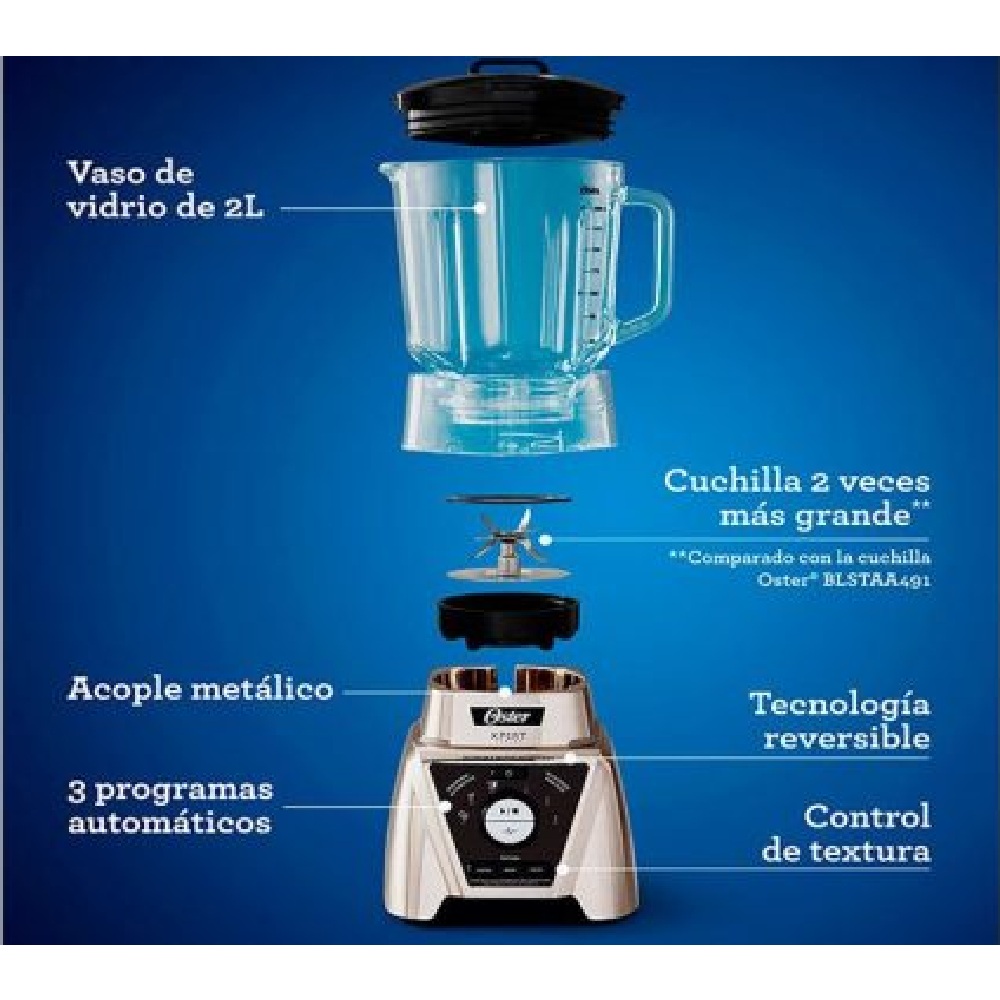 LICUADORA OSTER XPERT CON VASO BLEND'N GO - BLST3B CPG 053 - 2