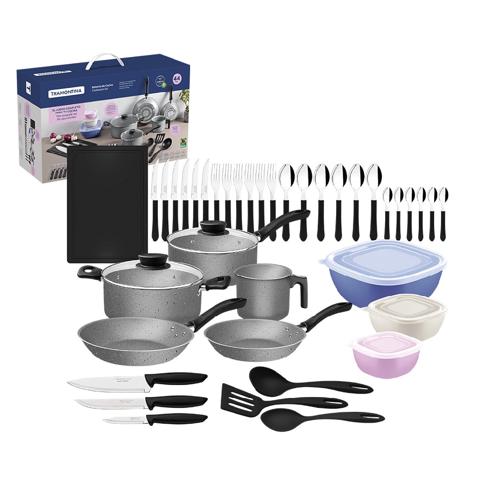 BATERÍA DE COCINA 44PZ TRAMONTINA- 28399602 - 1