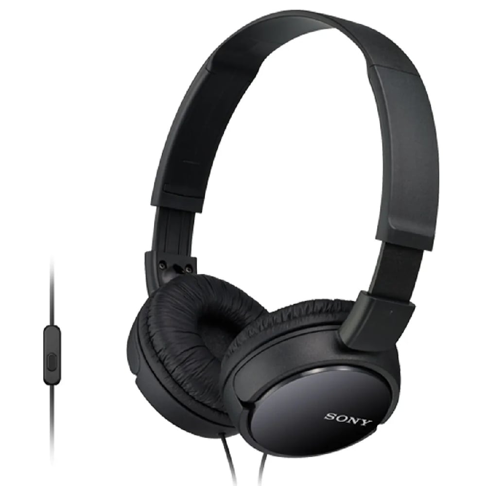 AUDÍFONOS SONY MDR-ZX110AP CON MICRÓFONO - NEGRO / NEGRO - 1