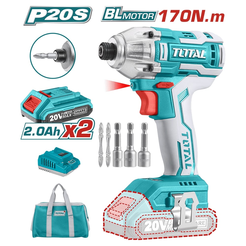 ATORNILLADOR DE IMPACTO INALÁMBRICO 20V - TIRLI2002 - 1