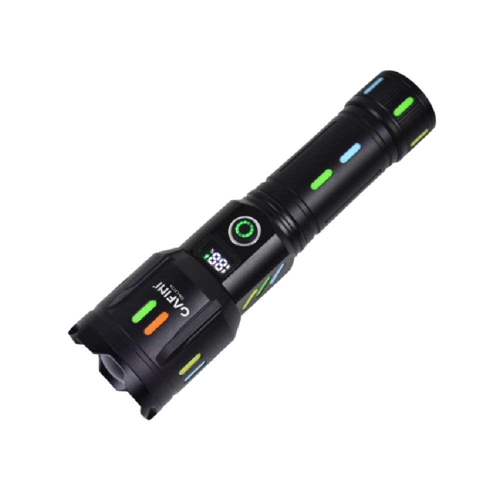 LINTERNA DE LARGO ALCANCE CON CINTAS REFLECTIVAS LED CAFINI CN-L377A - 1