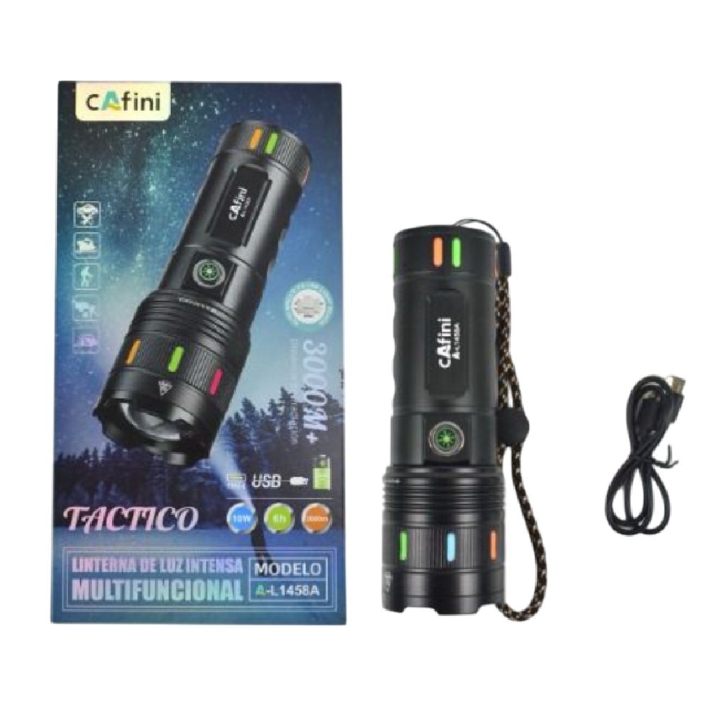 LINTERNA DE LARGO ALCANCE CAFINI A-L1458A 3000M DE DISTANCIA LUZ LED - 3