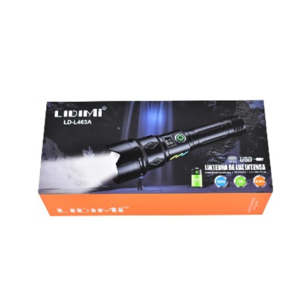 LINTERNA DE LARGO ALCANCE LIDIMI LD-L463A 2000M DE DISTANCIA LUZ LED - 3