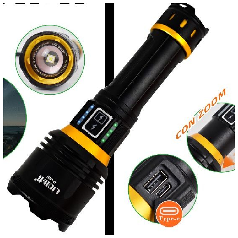 LINTERNA TÁCTICA PROFESIONAL LIDIMI LD-L499A - 1