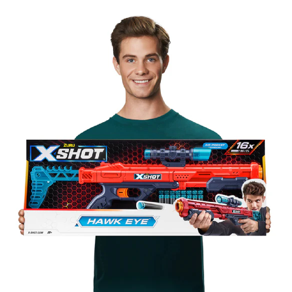 LANZADOR DE DARDOS X-SHOT OJO DE HALCÓN CON MIRA TELESCÓPICA - 4