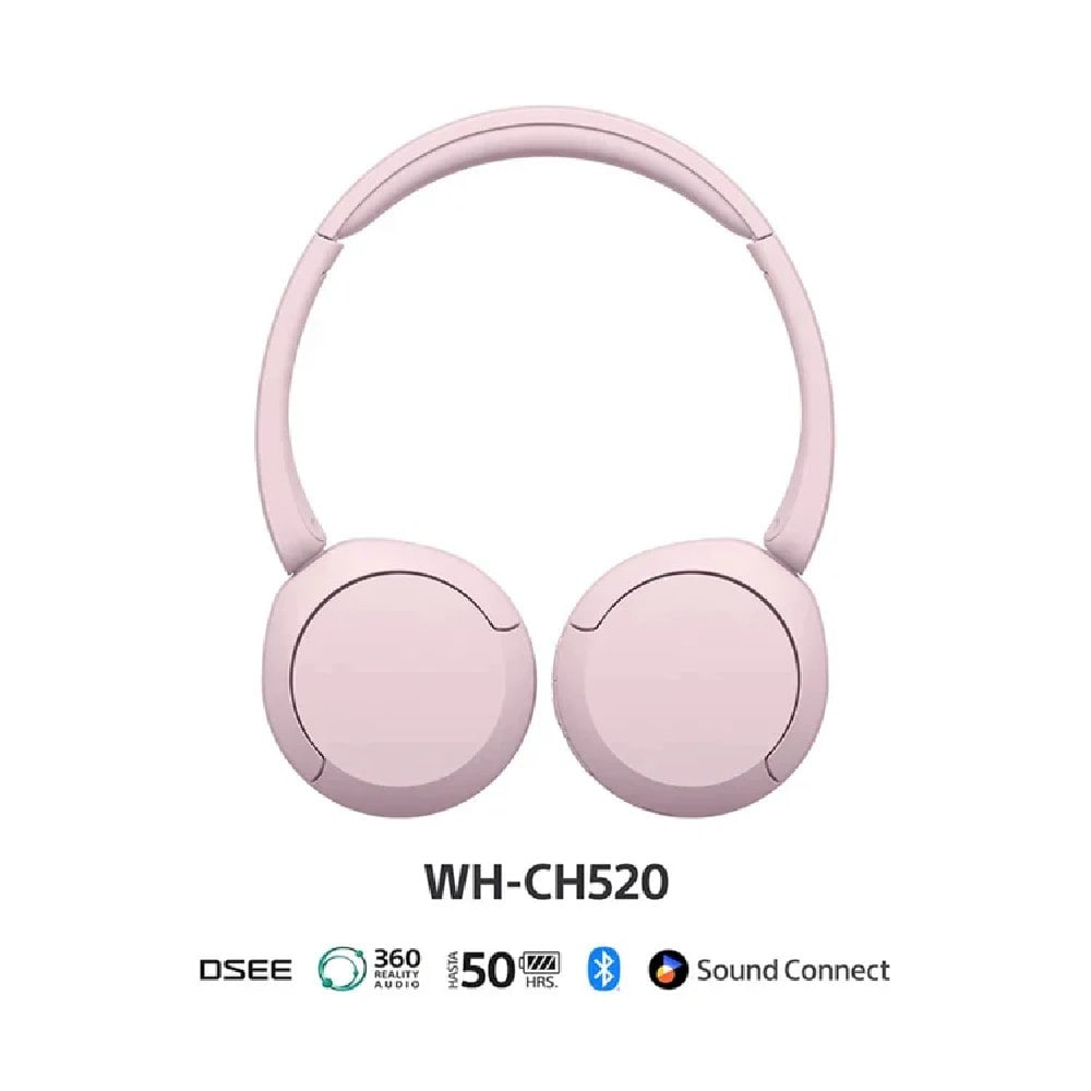AUDIFONOS BLUETOOTH ON EAR SONY WH-CH520 - ROSADO - 2