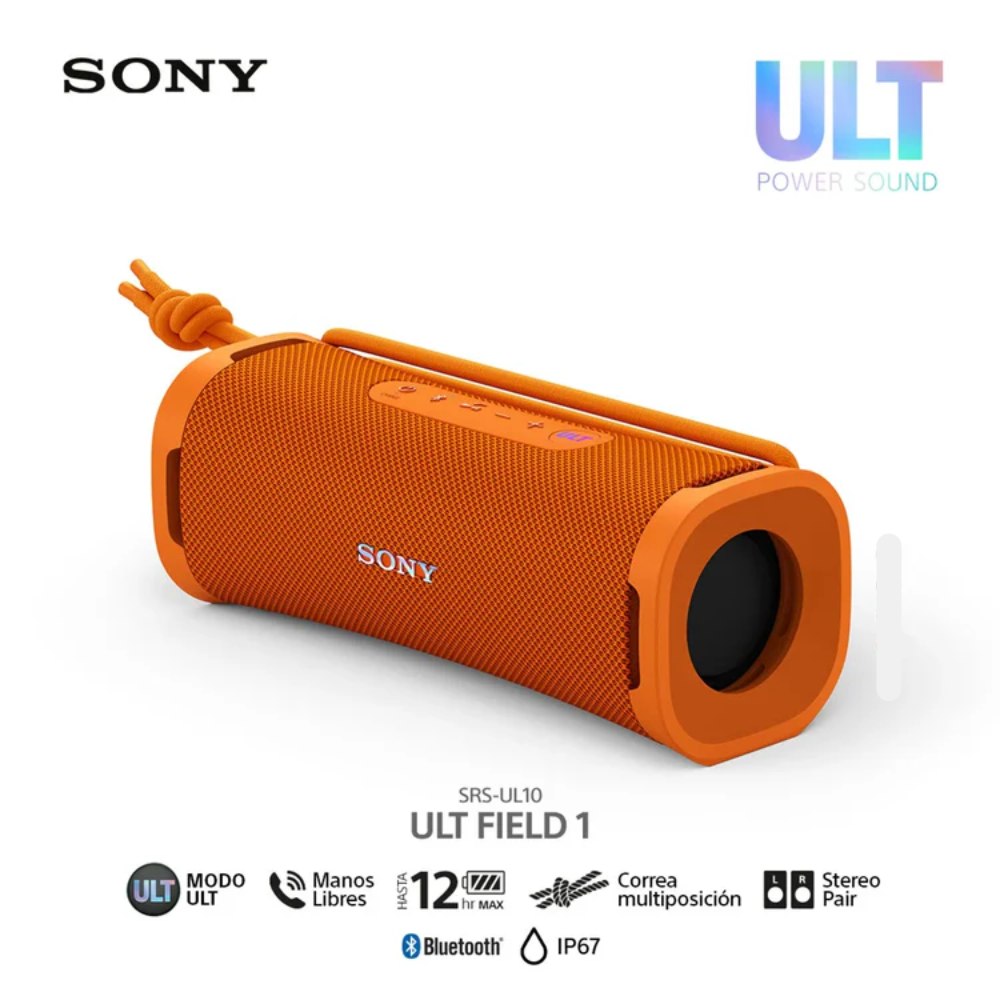 SONY PARLANTE BLUETOOTH SRS-ULT10 PORTÁTIL NARANJA - 1