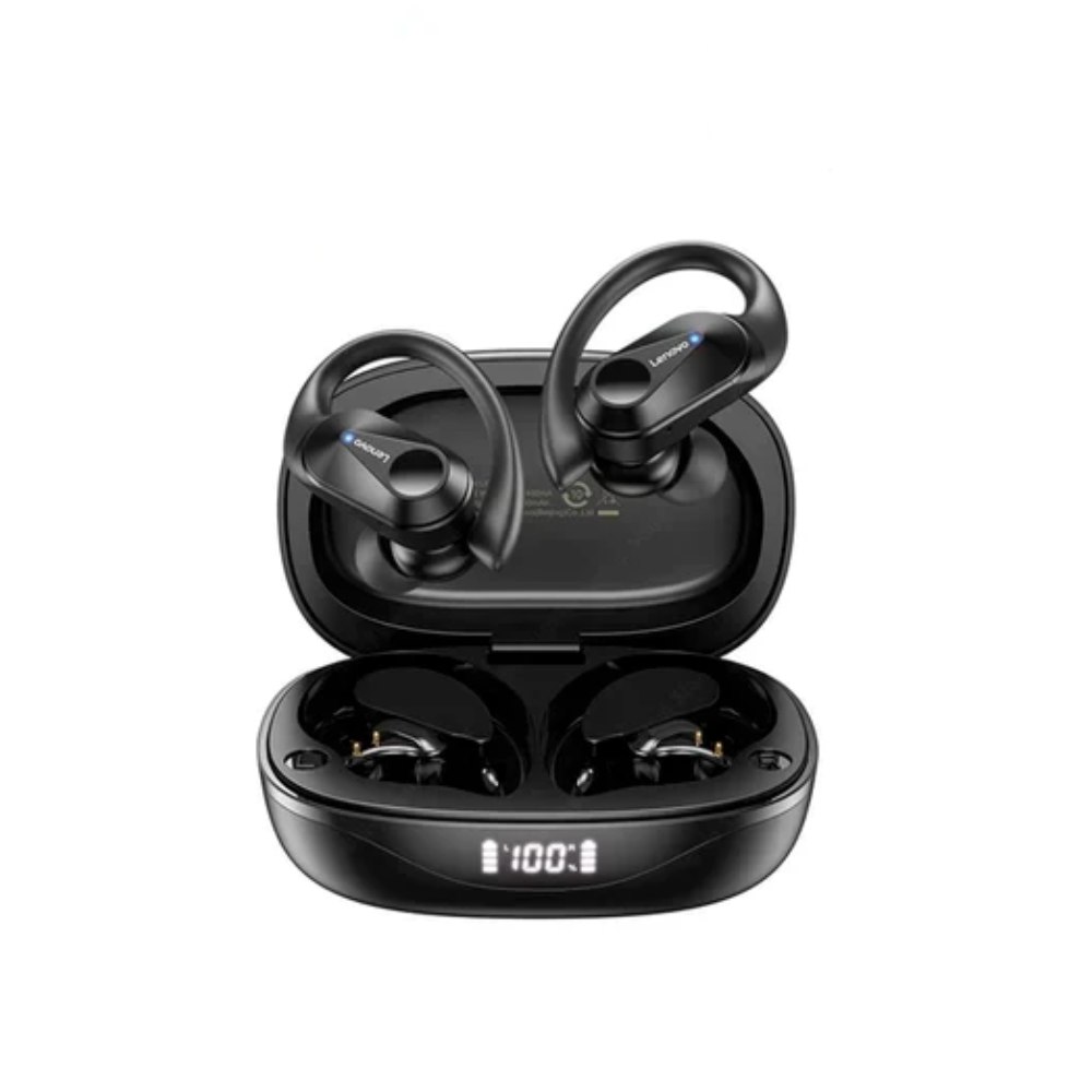 AUDIFONO BLUETOOTH LENOVO LP75 SPORTS WIRELESS 5.3 - NEGRO - 1