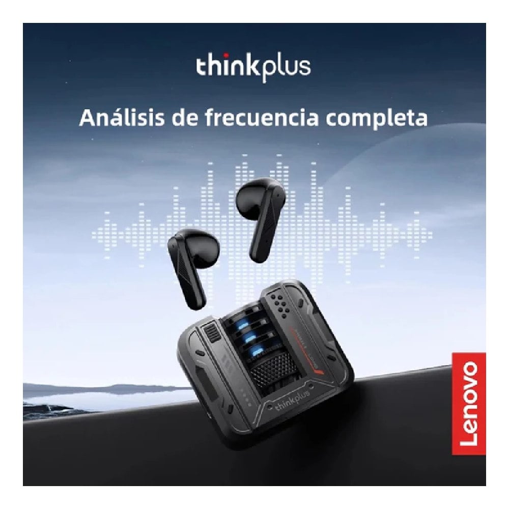 AUDÍFONO LENOVO LP49 GRIS 30H BLUETOOTH 5.4 - 3