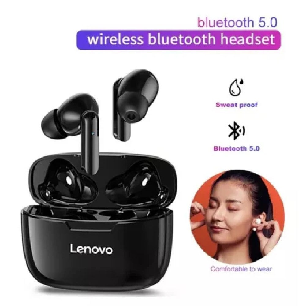 FU AUDÍFONOS INALAMBRICOS BLUETOOTH LENOVO XT90 - NEGRO - 3