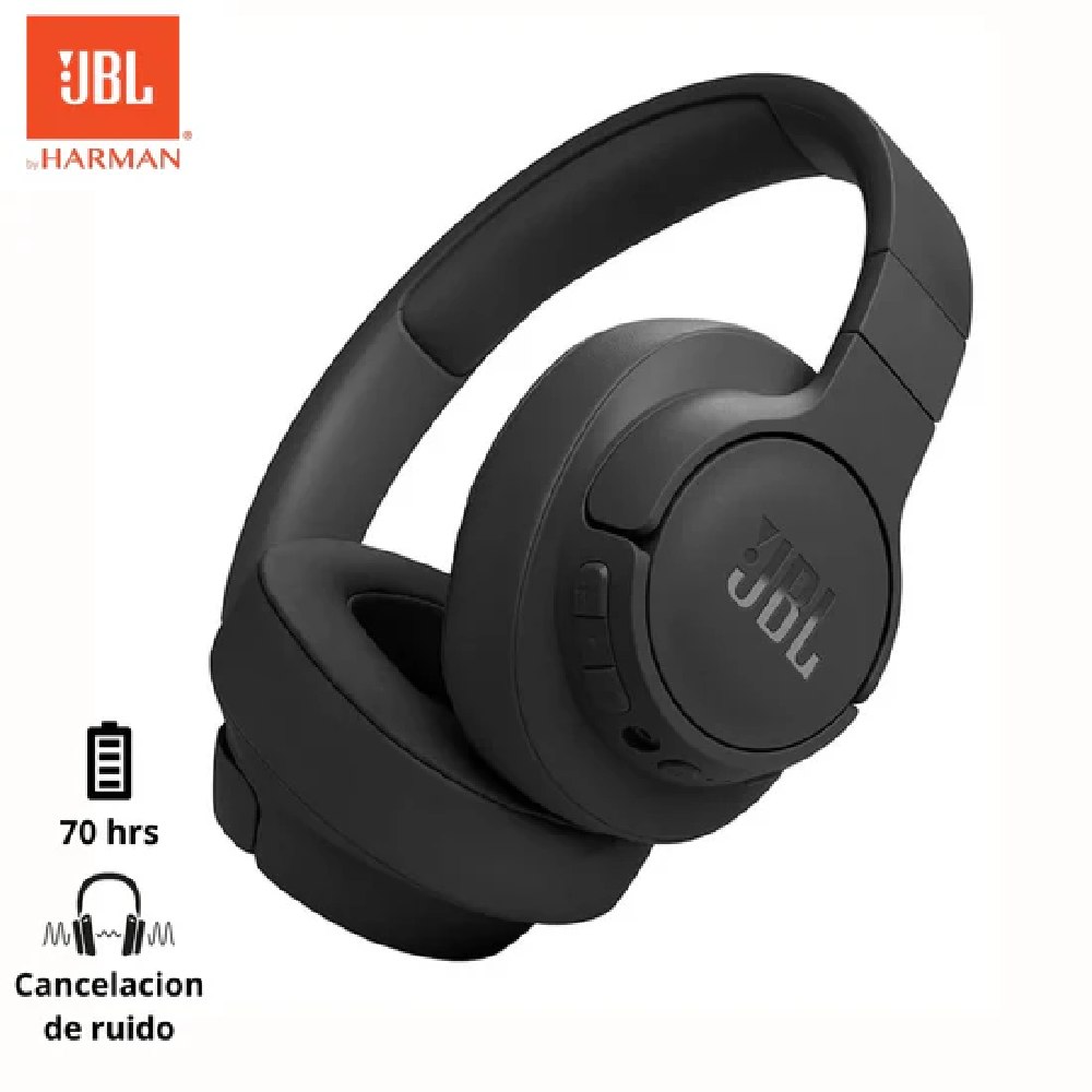 AUDIFONO INALAMBRICO JBL TUNE 770 NC CANCELACION DE RUIDO NEGRO - 1