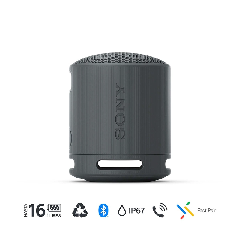 PARLANTE SONY PORTÁTIL SRS-XB100 BLUETOOTH WATERPROOF NEGRO - 1