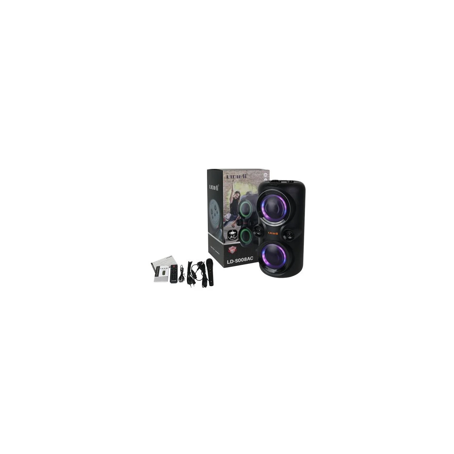 Parlante Bluetooth Lidimi LD-S008AC – 70W de Potencia, Sonido Claro y Portabilidad Total - 4