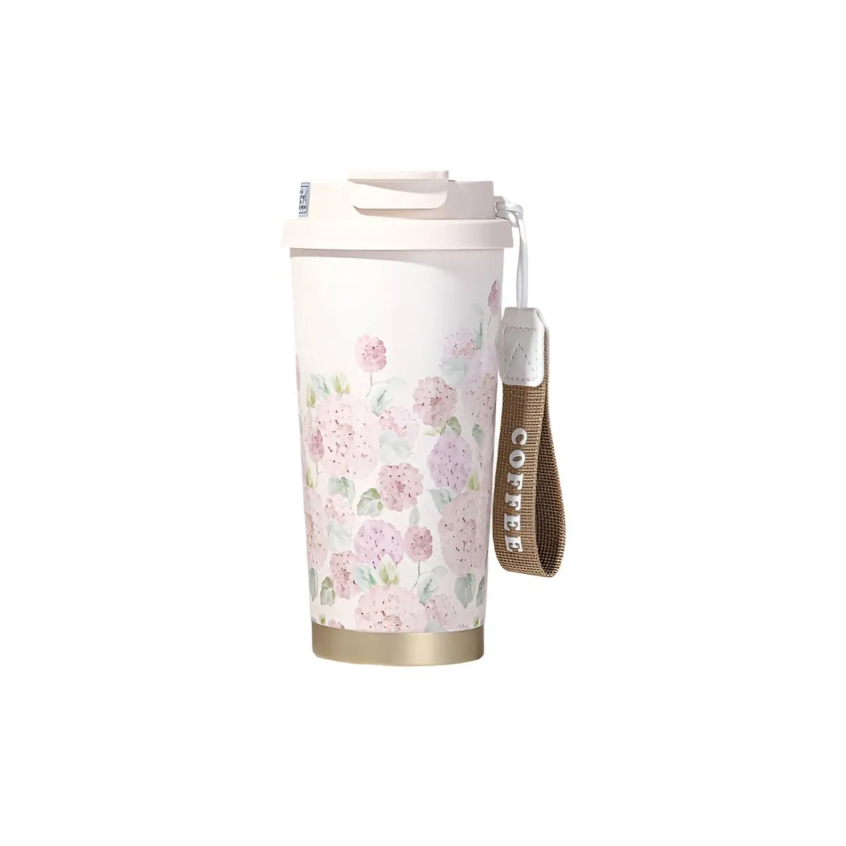 TAZA TÉRMICA FLORES 520 ML ACERO INOXIDABLE - 1