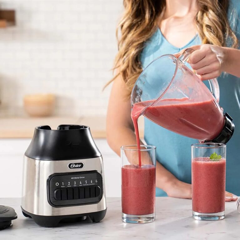 LICUADORA OSTER CON VASO DE VIDRIO 6 VELOCIDADES MÁS FUNCIÓN PULSO - 7