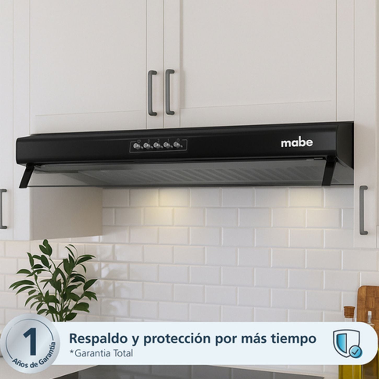 CAMPANA DE COCINA MABE 60 CM NEGRO MODELO CMU6020PB0 - 5
