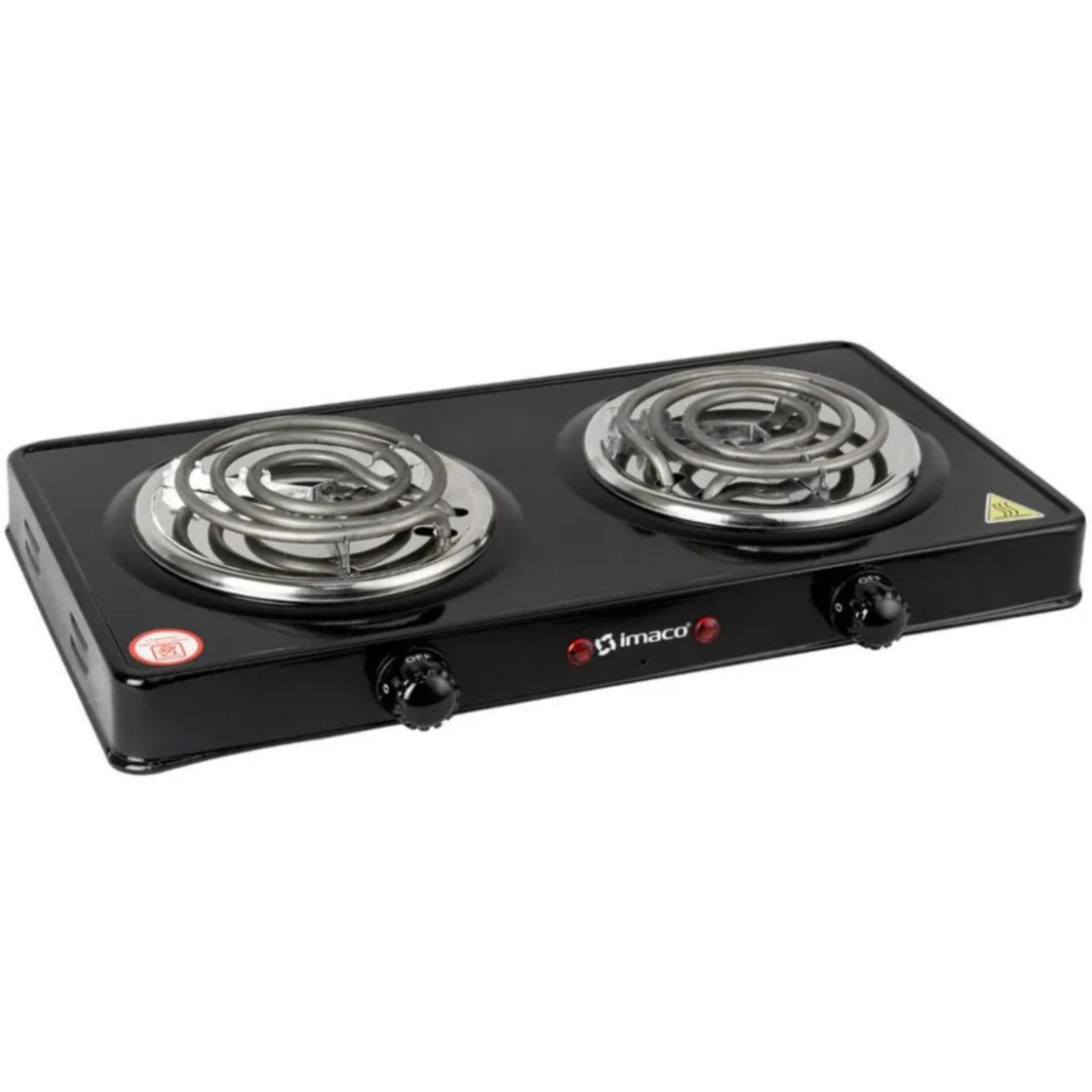 COCINA ELECTRICA DE MESA IMACO HP1400 DOS HORNILLAS NEGRO - 6