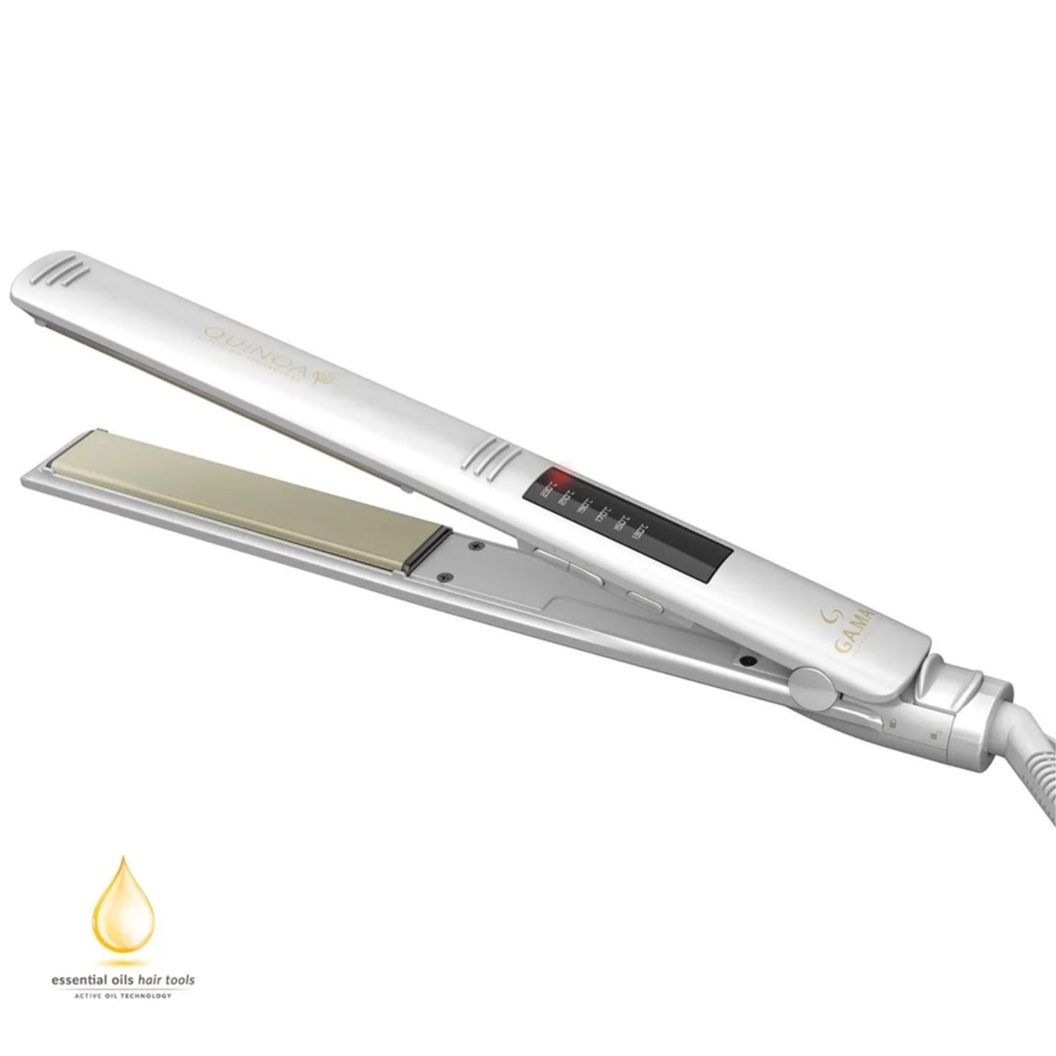 PLANCHA PARA CABELLO GAMA ELEGANCE LED QUINOA - 1