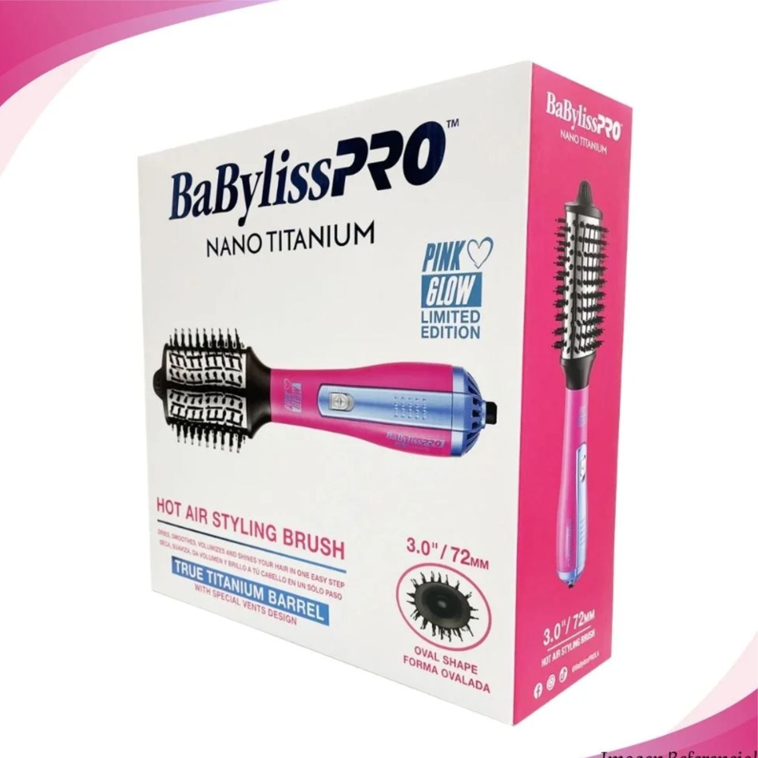 CEPILLO SECADOR BABYLISSPRO FUCSIA GLOW 72 MM PROFESIONAL - 5