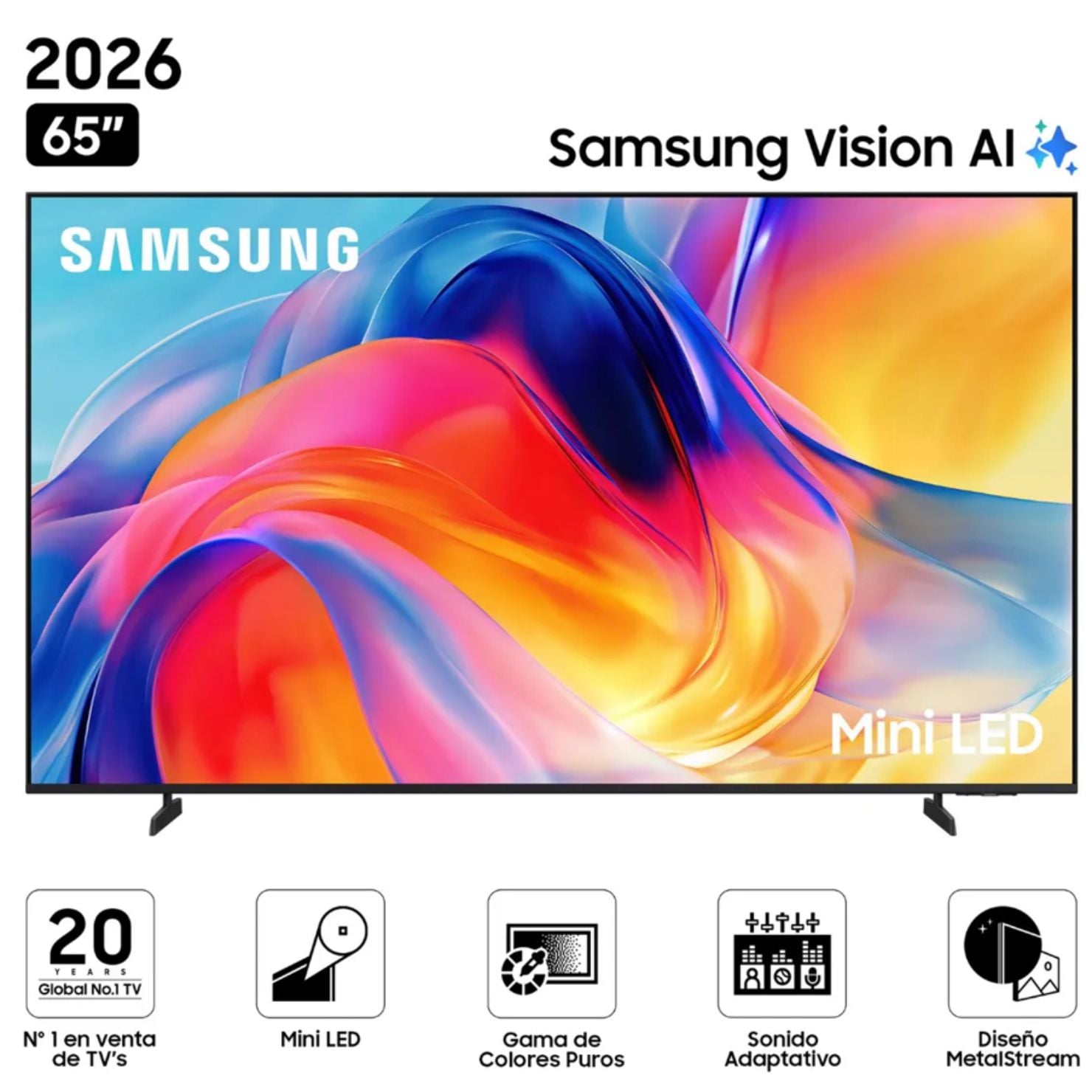 SMART TV SAMSUNG 65 PULGADAS MINI LED 4K TIZEN UN65M70HAGXPE - 1