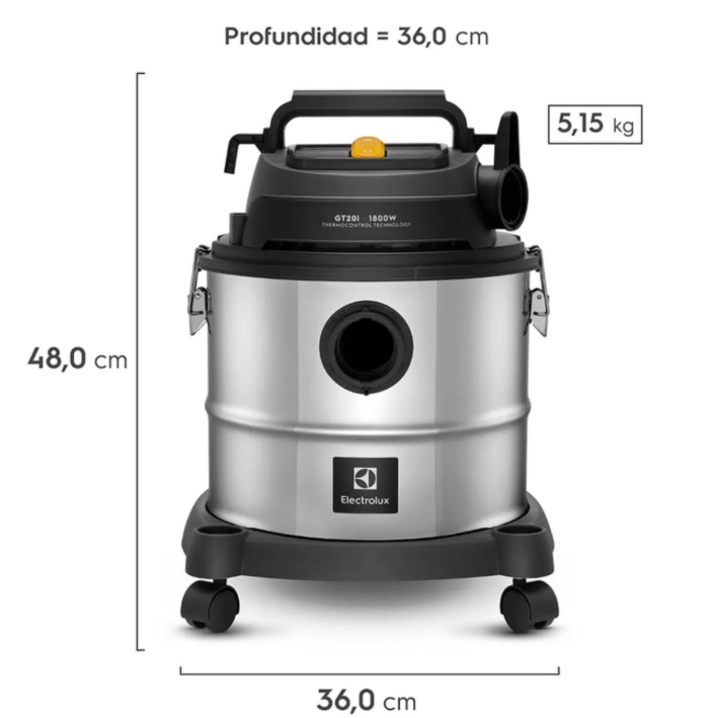 ASPIRADORA ELECTROLUX GT20I 1800W PARA AGUA Y POLVO CON FUNCIÓN SOPLADO - 4