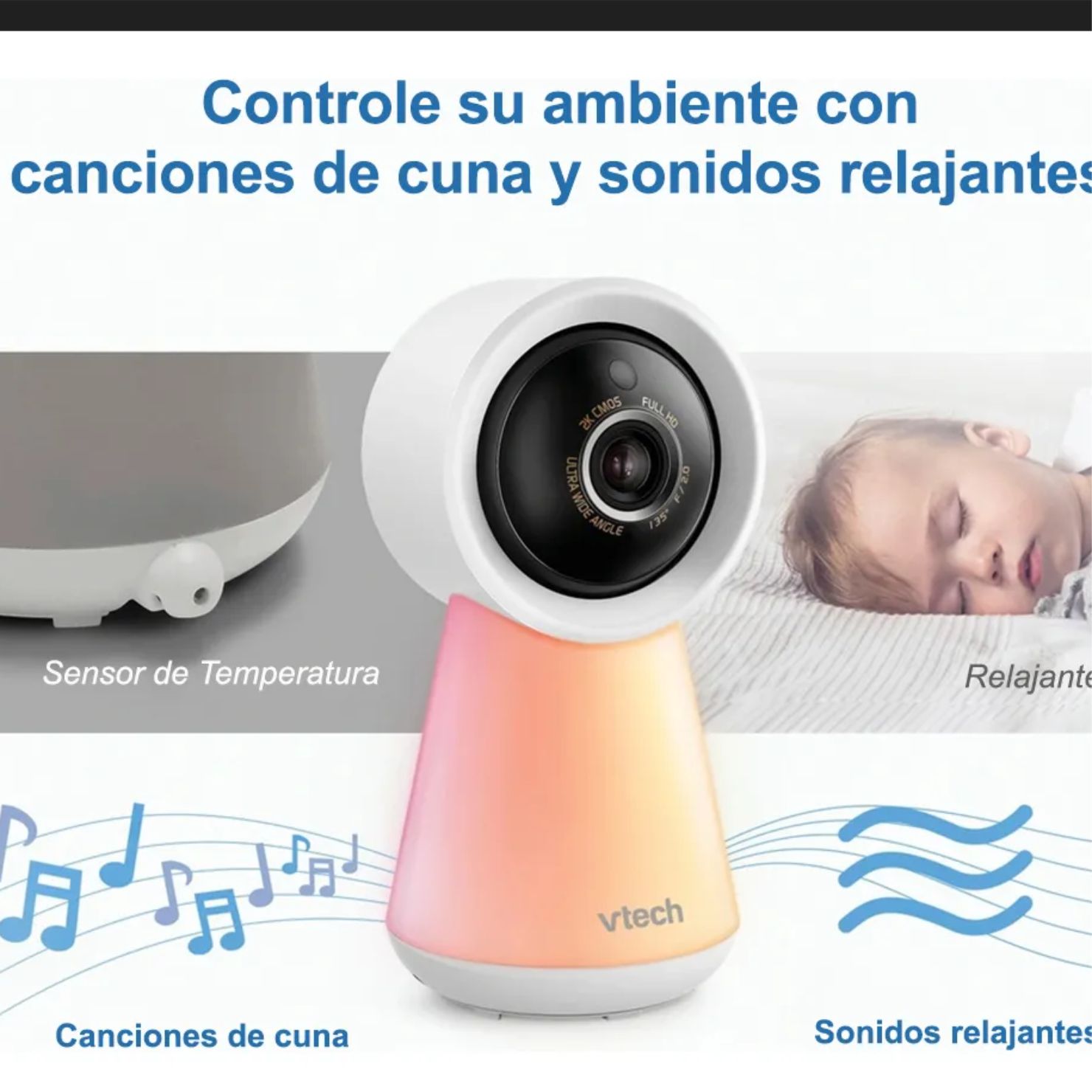 MONITOR PARA BEBÉ VTECH RM5756HD WI FI FULL HD 1080P PANTALLA DE 5 PULGADAS - 7