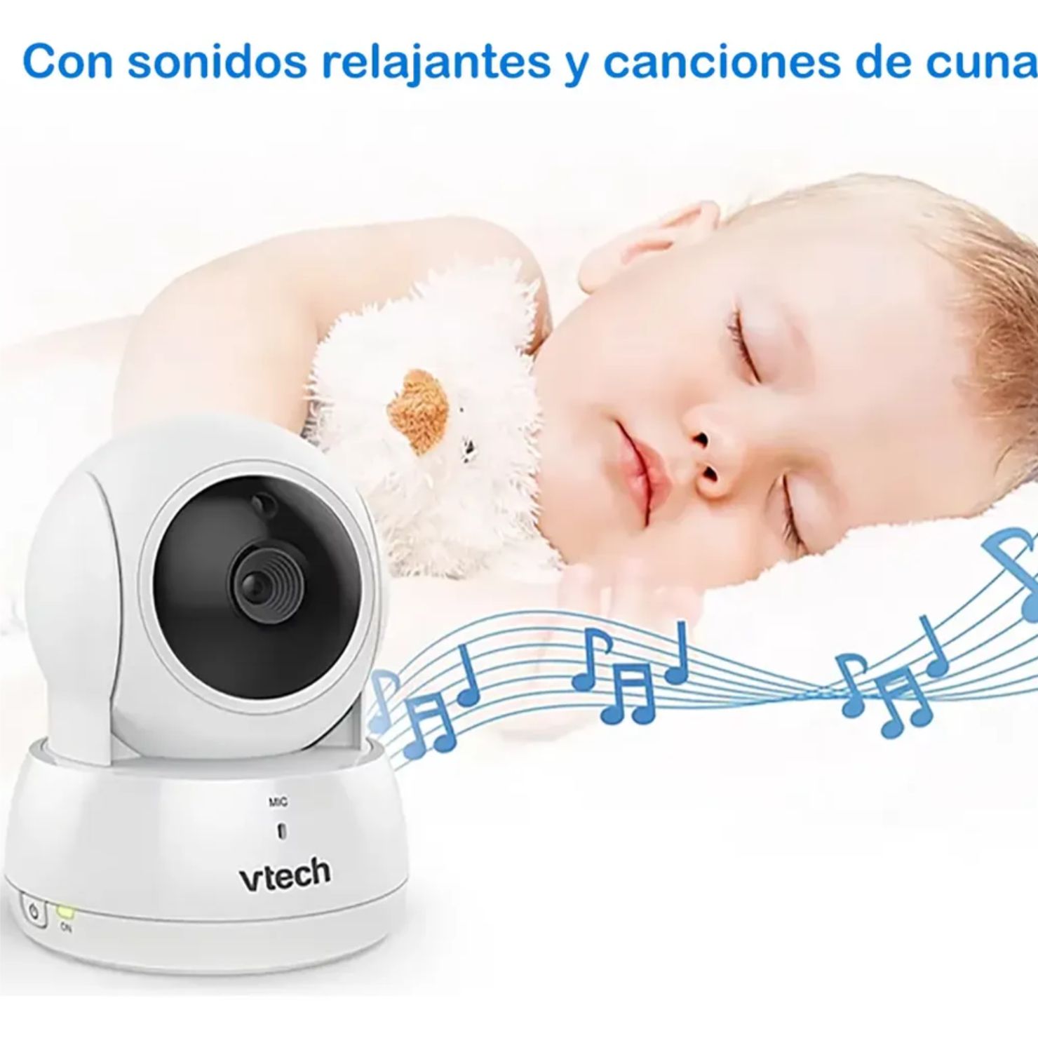 MONITOR PARA BEBÉ VTECH VM3262 CON CÁMARA MOTORIZADA PAN TILT Y VISIÓN NOCTURNA - 5