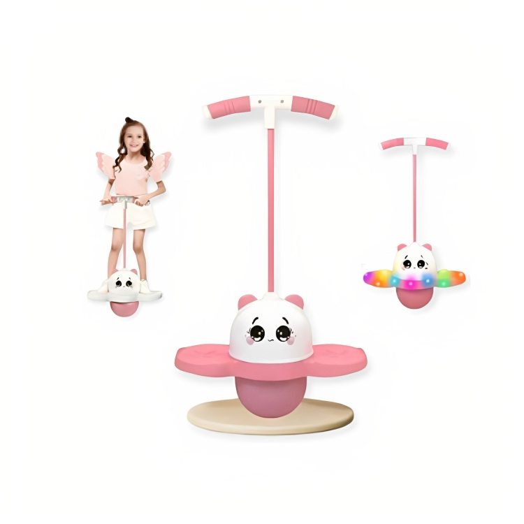 Pelota Saltarina Con Mango Ajustable Para Niños Y Niñas – Juego De Equilibrio Y Rebotador Para Interior Y Exterior, Regalo Ideal Para Cumpleaños Y Navidad