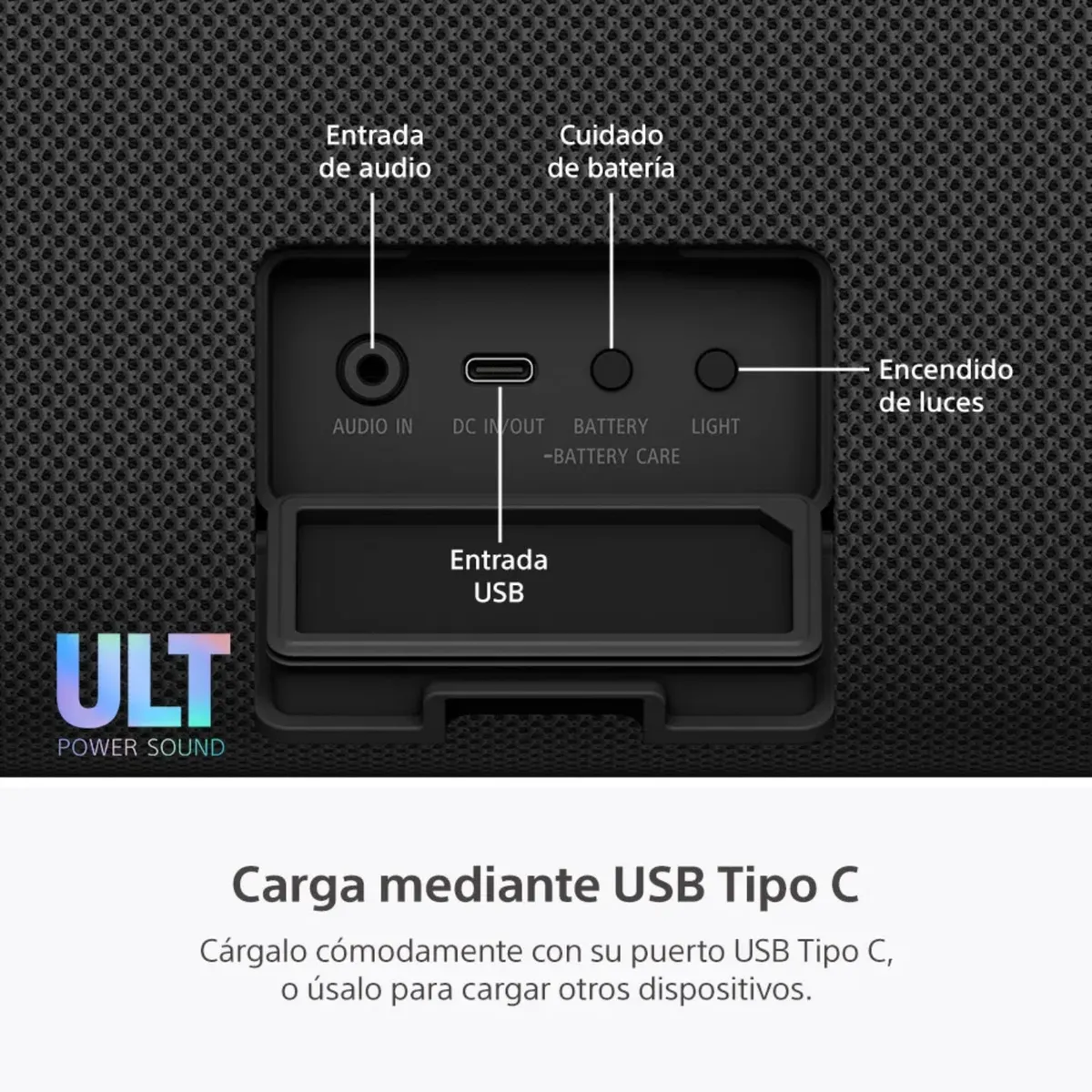 PARLANTE PARA FIESTA SONY SRS-ULT50 ULT FIELD 5 NEGRO - 3