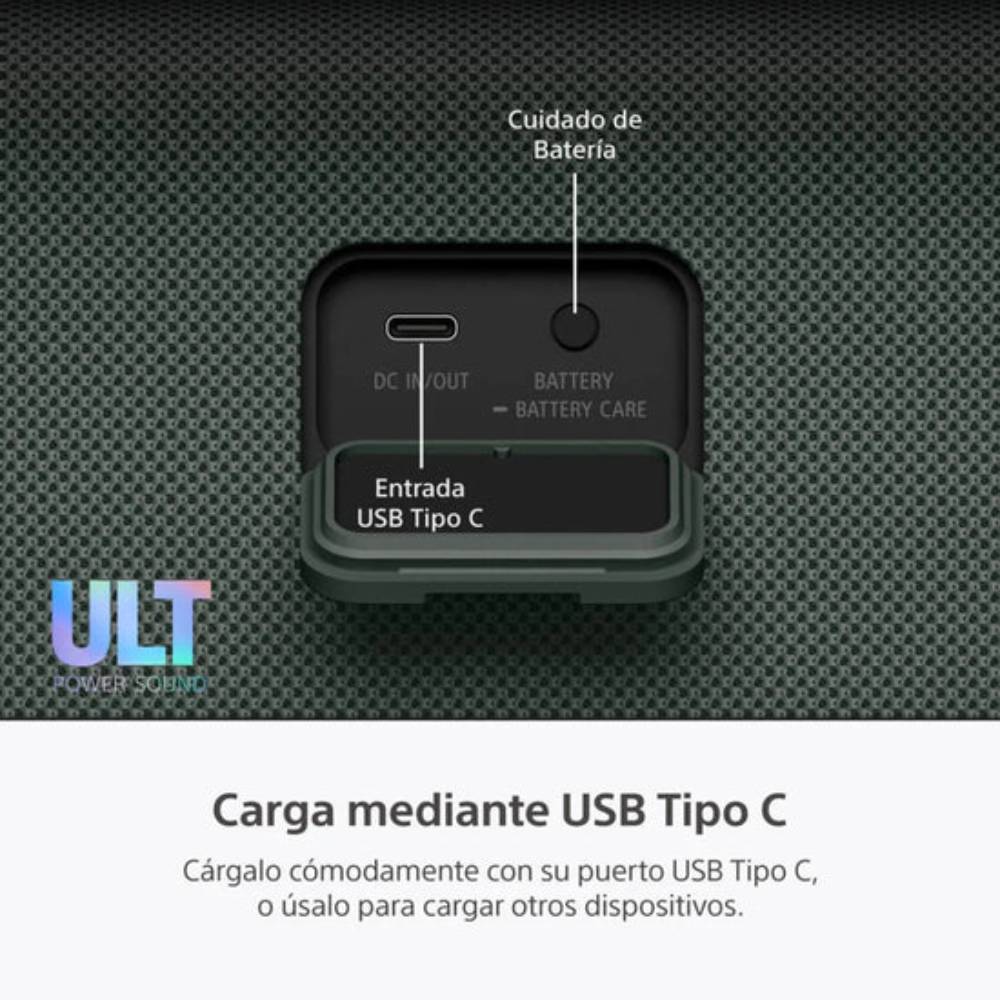 ⁠PARLANTE PARA FIESTA SONY SRS-ULT30 24HRS WATERPROOF ULT FIELD 3 VERDE - 2