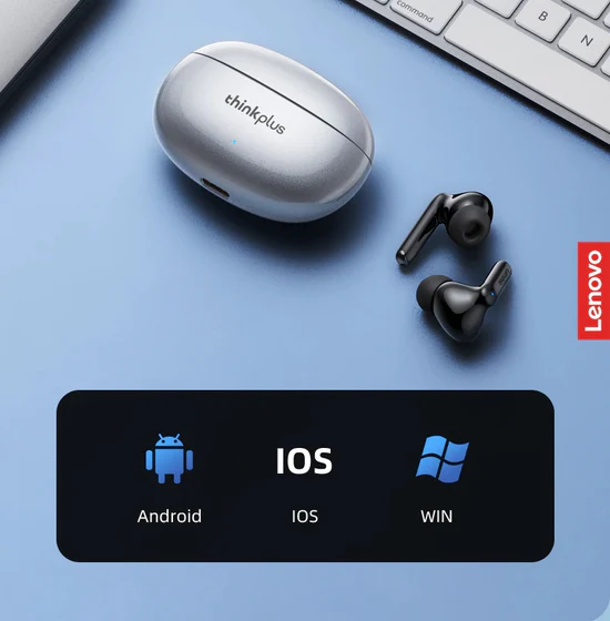 AUDIFONOS BLUETOOTH LENOVO XT88 2022 BT 20HRS - 1