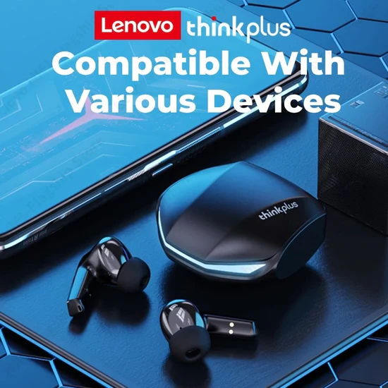 AUDIFONOS BLUETOOTH LENOVO GM2 PRO TWS GAMING - NEGRO - 3
