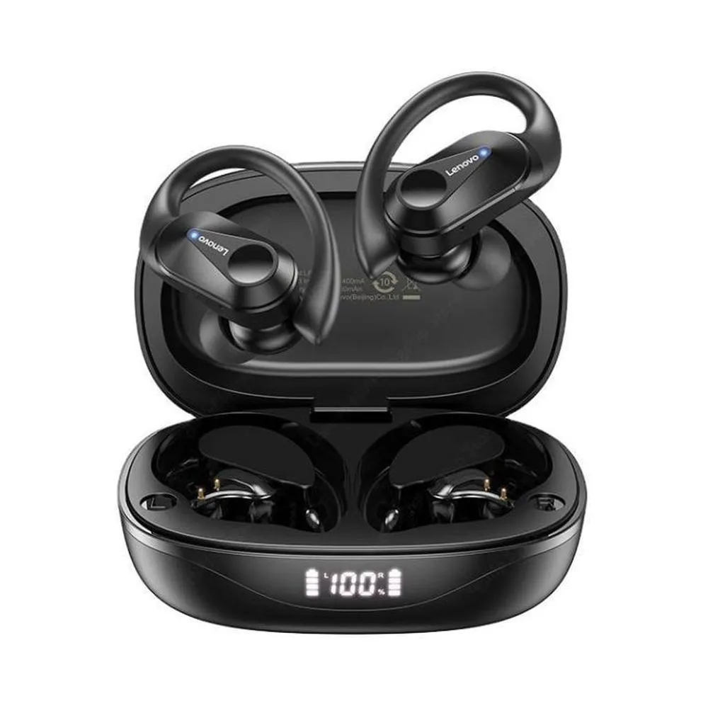 FU AUDIFONO BLUETOOTH LENOVO LP75 SPORTS WIRELESS 5.3 - NEGRO - 1