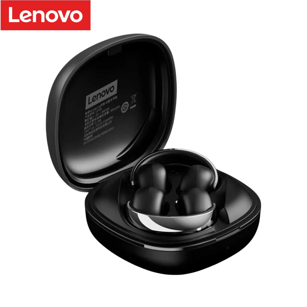 AUDÍFONO LENOVO LP38 CLIP EAR NEGRO 30H BLUETOOTH 5.4 - 2