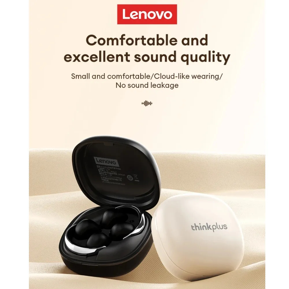AUDÍFONO LENOVO LP38 CLIP EAR GRIS 30H BLUETOOTH 5.4 - 2