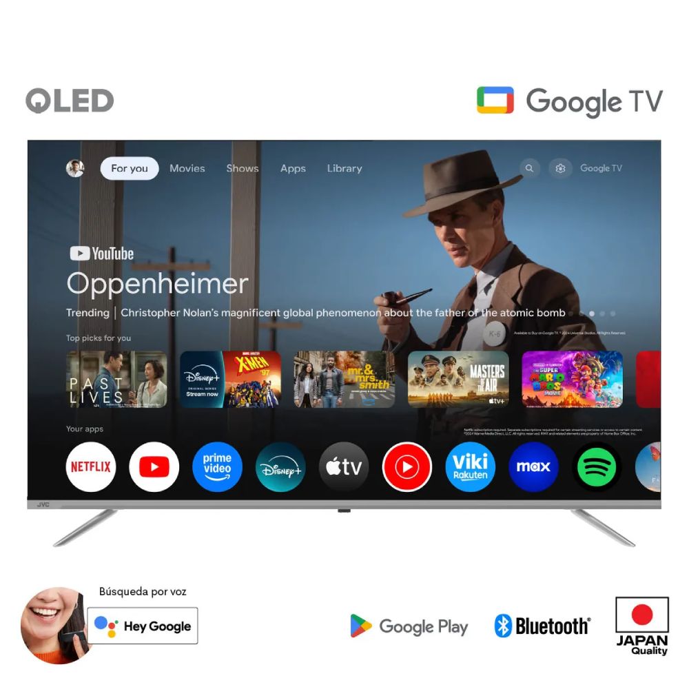 TELEVISOR JVC 58 LT-58KM858 QLED PRO 4K GOOGLE - 4