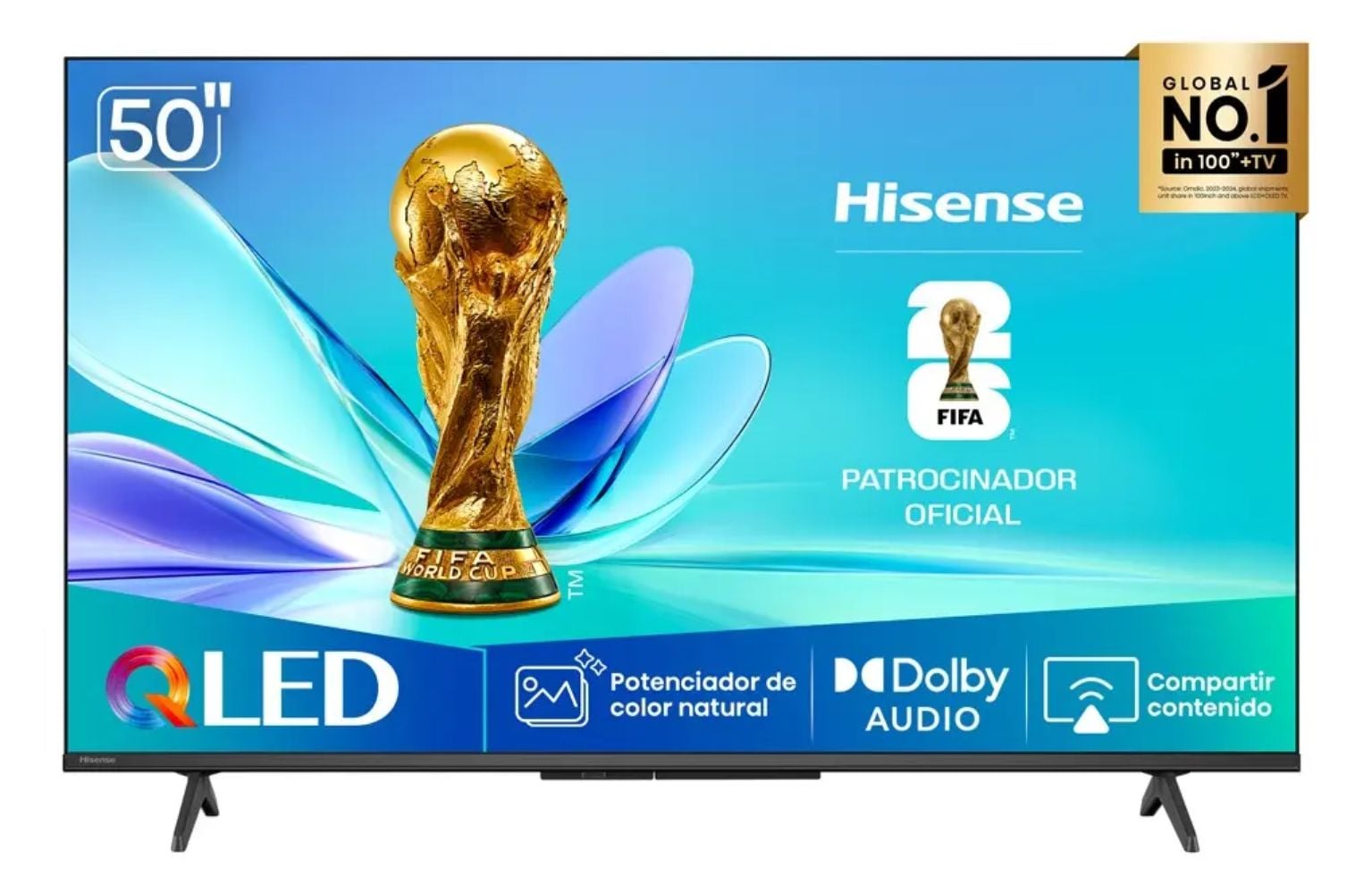 TELEVISOR HISENSE 50 QLED FHD 50Q4SV DOLBY AUDIO - 1