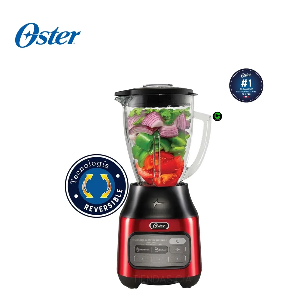 LICUADORA OSTER® CON TECNOLOGÍA REVERSIBLE 3 VELOCIDADES MÁS PULSO BLSTPEG CRT - 2